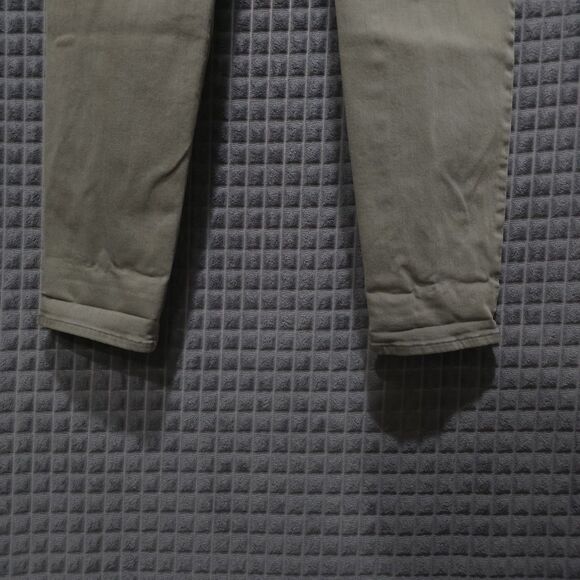 Slimming Sage Skinny Ankle Jeans 32x29 Olive Green Stretch Waist Boho Chic Urban - Picture 9 of 16